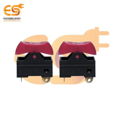 ARG-1213 10A 250VAC 3Pin SPCO Pink Color Plastic Rocker Switch Dryer Switch pack of 2pcs